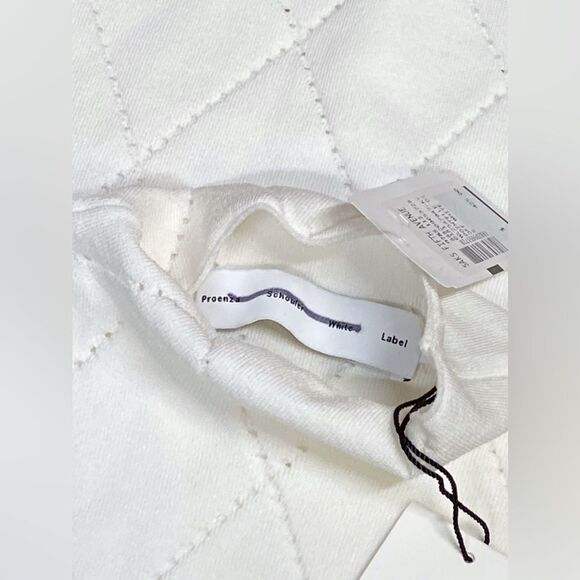 Proenza Schouler White Label Pointelle Diamonds Turtleneck Top size S - Picture 11 of 13